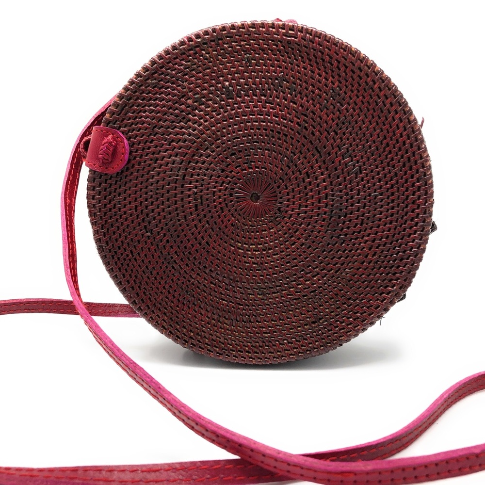 Round Rattan Bag
